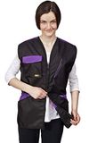 DINGO Hondentrainingsvest voor sport, behendigheid, ophalen, gehoorzaamheid, waterdicht, vele zakken voor het dragen van speelgoed en snacks, 2-weg rits trekkoord taille violet vibes L maat 16411-2