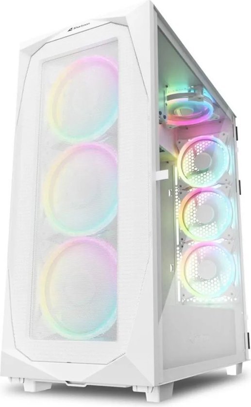 Sharkoon REV300 Wit - Midtowermodel - ATX - geen voeding - A.RGB fans - wit