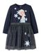NAME IT NMFOSIMI FROZEN LS TULLE DRESS WDI - Fille - Robe