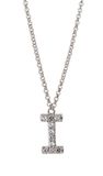 Orphelia ZK-Alpha/I - Ketting Letter I - 925 Sterlingzilver / Zirconium - 44 cm