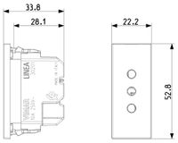 Vimar 30201.C, 1 module(s), P11, Beige, IP20