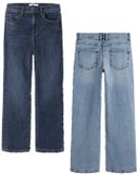 Name it NKMryan 2-pack straight fit jeans voor jongens in medium en dark blue, maat 98