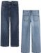 Name it NKMryan 2-pack straight fit jeans voor jongens in medium en dark blue, maat 98