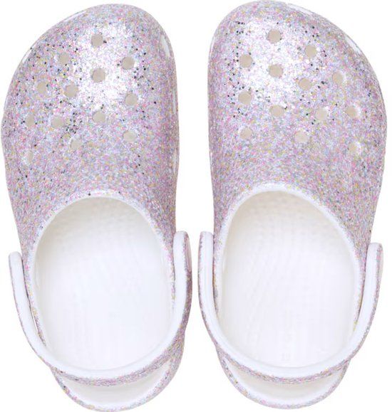 Crocs Classic Fantasy Glitter Clog K Unisex Clogs - Wit