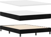 vidaXL Boxspring bed met hoofdeinde Zwart 160 x 200 cm Fluweel