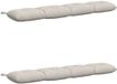 vidaXL Coussin de banc VIANEN 2 pièces 100% Polyester Blanc 160 x 30 x 12 cm