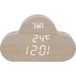 T'nB LED-wekker Joy met houtafwerking wolk vorm