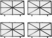 Merkloos / Sans marque Dolphin Ultrafine Filters Compatible with Nautilus CC Plus M400/M500 Part Number 9991432-R4 - 4 Pack Replacement for Pleated Pool Cleaner