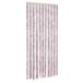 Rideau anti-mouches 90x220 cm chenille argent-gris et rose