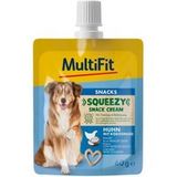 MultiFit Squeezy Snackroom Kip met kokosnoot 10x60 g