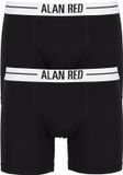 Alan Red Boxershort Zwart 2Pack - Maat S - Heren