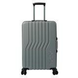 TOTTO Koffer met harde schaal, middelgroot, model Nomad M, 40 x 56 x 24 cm, inhoud 53 l, schokbestendig, dubbele wielen, telescopische handgreep, interne riemen, 3-cijferig hangslot, kleur monument