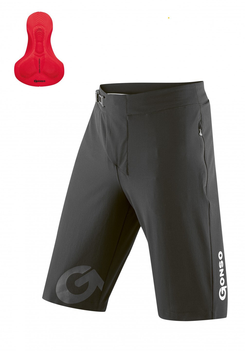 GONSO Sitivo Bike Shorts / black/fire / Heren / M / 2023