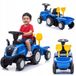 Coil Rijtractor voor kinderen met aanhanger en zandbak | Duwvoertuig | Kindertractor met geluid | Blauw | 1+