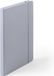 Merkloos Notitieboekje A5 - met elastiek - zilver - 100 pagina's - hardcover