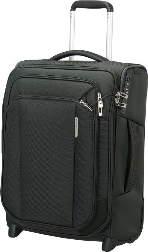 Samsonite Respark Upright 55/20 Exp Handbagage Koffer - Midnight Blue - 57L - TSA Slot - 4 Wielen
