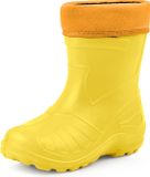 Ladeheid LA-KL-050 Kinder Regenlaarzen - Rubber - met Binnenschoen - EVA - Wasbare Binnenschoen - Zonnig - 32
