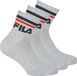 Fila Sokken Set van 3 - Unisex - Maat 43-46 - Grijs