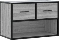vidaXL Tv-meubel 60x31x39,5 cm bewerkt hout metaal grijs sonoma eiken