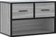 vidaXL Tv-meubel 60x31x39,5 cm bewerkt hout metaal grijs sonoma eiken