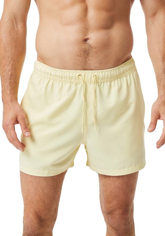 Björn Borg Solid Swim Shorts - Men - Light Yellow - Size XS