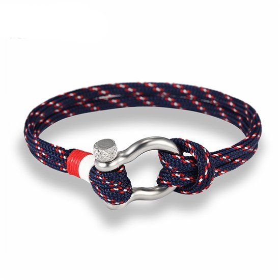 LGT JWLS LGT Jewels Marine armband Navy Blue Red