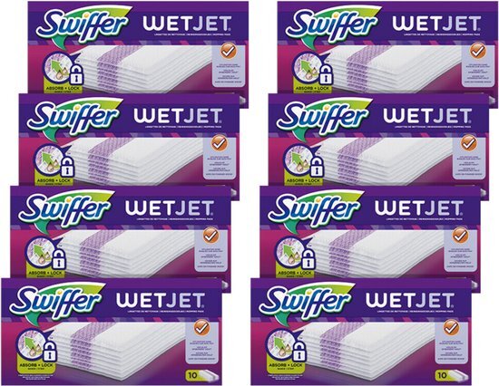 Swiffer WetJet Dweilsysteem Navulling Reinigingsdoekjes X10