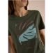 T-shirt à col rond et imprimé sur le devant