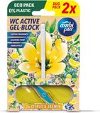 Ambi Pur Toiletblok Citrus & Jasmijn - 2 stuks