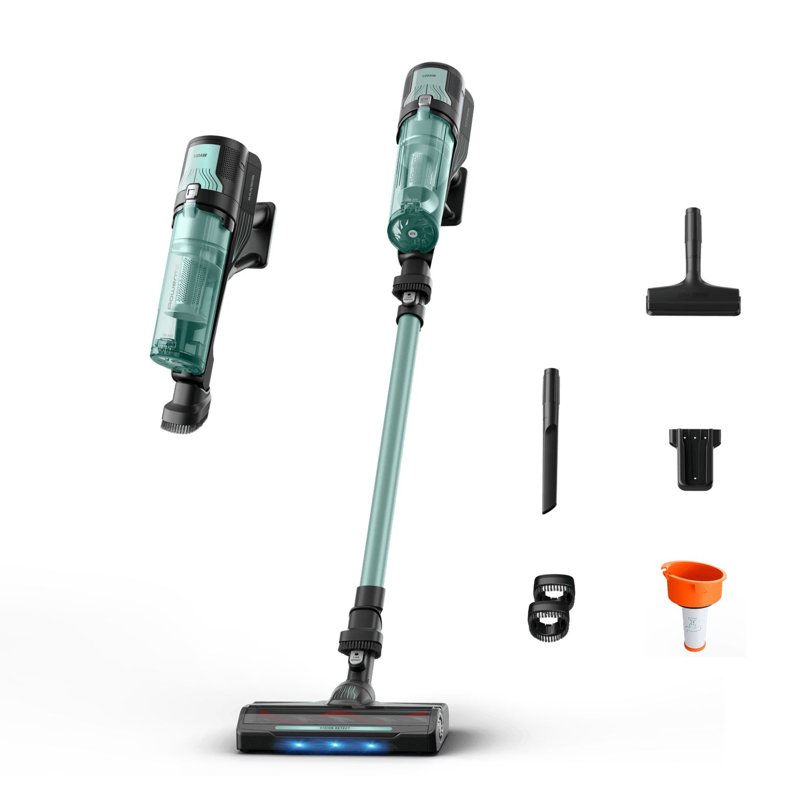 Rowenta Rh1833 X-force 8.80 - Steelstofzuiger Incl. Kruimelzuiger Accuduur 45 Min Groen