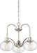 Quoizel lustre LED | 3X E27 Max 60W | Dimmable | Nickel brossé