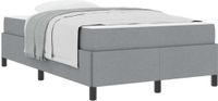vidaXL Boxspringbed Lichtgrijs Stof 120 x 190 cm