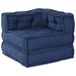 VidaXL Modulebankeenheid Stof Indigo 70 x 70 x 56 cm