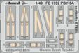 Eduard Modelbouwdecoratie - FE1592 Zoom Set - Ceintures de sécurité en acier pour Consolidated PBY-5A Catalina Photo-etch