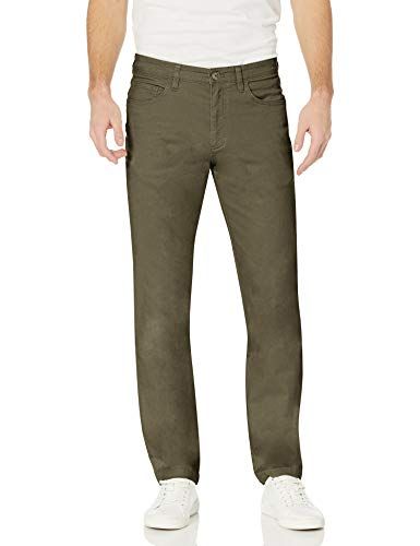 Amazon Essentials Men's Slim-Fit 5-Pocket Chino Pant - Olive Green - 38W / 32L