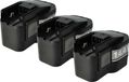 Vhbw 3x Batterie Compatible Avec Aeg Bss 14, Sb2e 14.4 T Super Torque, Bsb 14 Stx, Bs2e 14.4 T Outil Électrique (1500 mAh, NiMH, 14,4 V)
