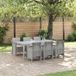 Maison Exclusive - Salon de jardin pour 7 personnes, gris clair, en polypropylène