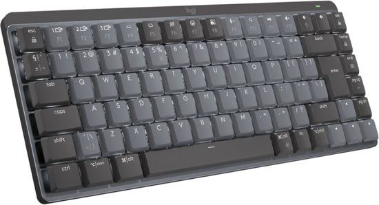 Logitech Master Series MX Mechanical Mini - Toetsenbord - backlit - draadloos - Bluetooth LE - QWERTY - VS internationaal - toetsschakelaar: Linear - grafiet