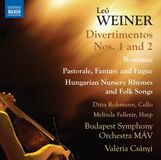 Outhere Naxos Ditta Rohmann, Felletár Melinda, Budapest Symphony Orchestra, Csányi Valéria - Weiner: Divertimentos Nos. 1 And 2 (CD)