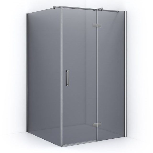 Maxaro Douchecabine Diamond 120x110cm 8mm Rookglas Veiligheidsglas Chroom