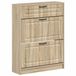 vidaXL Schoenenkast UTRECHT 78 x 24 x 100 cm Bewerkt hout Sonoma Eiken
