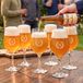 Verre à bière artisanale sur pied personnalisé - 6 pièces