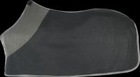 PFIFF Zweetdeken Gekleurde Kraag Zwart-Grijs Polyester Paard 215 cm