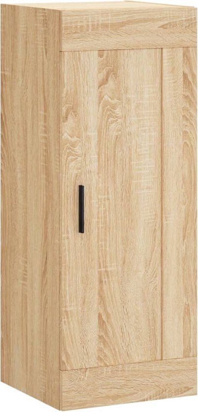vidaXL Wandkast Sonoma eikenhout 34,5x34x90 cm