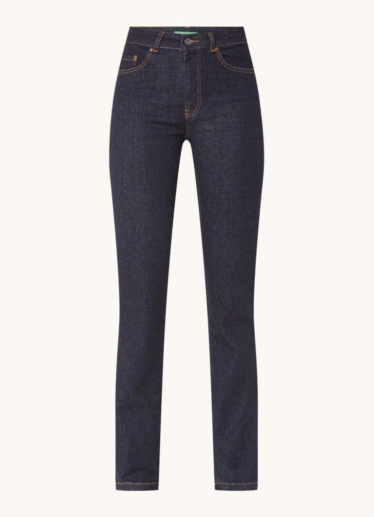 Benetton High Waist Bootcut Jeans with Stretch