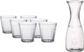 Pasabahce Carafe en verre de 0,5 litre avec 6 verres à boire de 220 ml