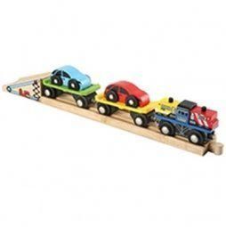 Mentari Houten Trein 3-delig (inclusief rails