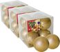 Gerimport 24x stuks kerstballen goud glitters kunststof diameter 7 cm - Kerstboom versiering