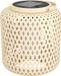 Eglo Marliano Lampe de table solaire d'extérieur - Énergie solaire - LED - 24 cm - Marron/Noir/Blanc - Bois - Rechargeable