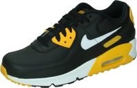 Nike Air Max 90 LTR Baskets Enfants Unisexe Noir Jaune Cuir Caoutchouc